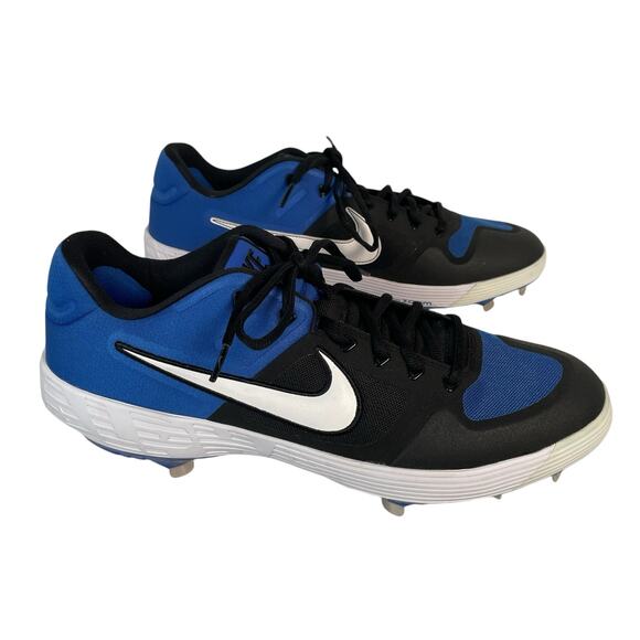 Nike Baseball Cleats Alpha Huarache Elite Men's size 12 Black Blue - Picture 4 of 10